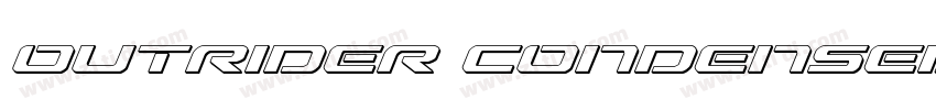 outrider condensed字体转换